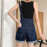 デニムサロペット ショートオーバーオール | Miniministore | 詳細画像8