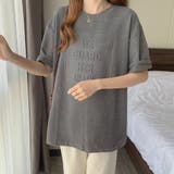 立体ロゴtシャツ 韓国チュニックロンT | Miniministore | 詳細画像10 