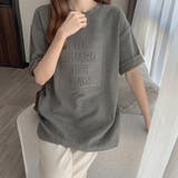 立体ロゴtシャツ 韓国チュニックロンT | Miniministore | 詳細画像11 