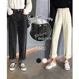 ストレートデニムパンツ ウエスト調整可能 | Miniministore | 詳細画像1