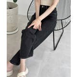 ストレートデニムパンツ ウエスト調整可能 | Miniministore | 詳細画像14