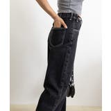 ストレートデニムパンツ ウエスト調整可能 | Miniministore | 詳細画像32