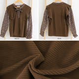 ドッキングブラウス ニットトップス春秋冬 | Miniministore | 詳細画像3