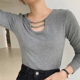 ネックレス風 Tシャツ レディース 長袖 | Miniministore | 詳細画像11