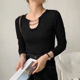 ネックレス風 Tシャツ レディース 長袖 | Miniministore | 詳細画像6