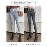 ハイウエスト スキニーデニムパンツ 韓国 | Miniministore | 詳細画像2