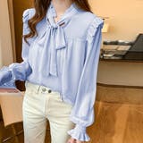 リボンタイブラウス 春夏 シアートップス | Miniministore | 詳細画像10 