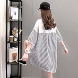 ロゴ チュニック 夏ロングTシャツ 半袖 | Miniministore | 詳細画像10