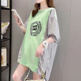 ロゴ チュニック 夏ロングTシャツ 半袖 | Miniministore | 詳細画像11