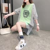 ロゴ チュニック 夏ロングTシャツ 半袖 | Miniministore | 詳細画像12
