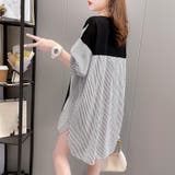 ロゴ チュニック 夏ロングTシャツ 半袖 | Miniministore | 詳細画像7