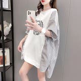 ロゴ チュニック 夏ロングTシャツ 半袖 | Miniministore | 詳細画像9
