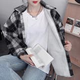 チェック柄シャツ 裏ボア ジャケット秋冬 | Miniministore | 詳細画像5