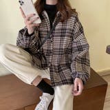チェック柄シャツ 裏ボア ジャケット秋冬 | Miniministore | 詳細画像8