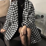 千鳥格子柄 ジャケット 中綿コート 秋冬 | Miniministore | 詳細画像1