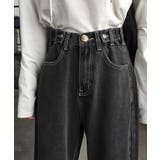 ハイウエストデニムパンツ ウエストボタン | Miniministore | 詳細画像13 