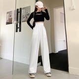 ストレートワイドパンツ レディース 韓国 | Miniministore | 詳細画像11 