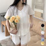 部屋着 上下セット 半袖パジャマ 春夏秋 | Miniministore | 詳細画像1 