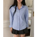ストライプ 長袖シャツブラウスレディース | Miniministore | 詳細画像13