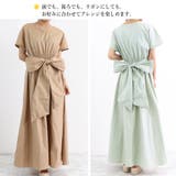 マキシワンピース フレンチ袖ロングワンピ | Miniministore | 詳細画像8
