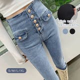 スキニーパンツ レディース ハイウエスト | Miniministore | 詳細画像1