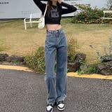 ストレートデニムパンツ レディース 美脚 | Miniministore | 詳細画像2 