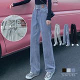 ストレートデニムパンツ セミワイドパンツ | Miniministore | 詳細画像1