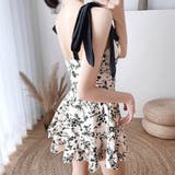 レディースワンピース水着 体型カバー花柄 | Miniministore | 詳細画像8