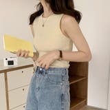 リブニット タンクトップ レディース春夏 | Miniministore | 詳細画像8
