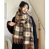 チェック柄 マフラー 大判ストール 厚手 | Miniministore | 詳細画像11
