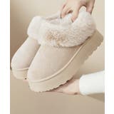 ライトベージュ | アンクルムートンブーツ厚底ファーシューズ | Miniministore