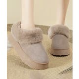 モカ | アンクルムートンブーツ厚底ファーシューズ | Miniministore