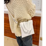 ホワイト | コーデュロイショルダーバッグ ミニバッグ | SUNSHINE CLOSET