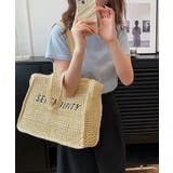 ベージュ | ストローバッグ トート かごバッグ韓国風 | SUNSHINE CLOSET