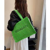 グリーン | ストローバッグ トート かごバッグ韓国風 | SUNSHINE CLOSET