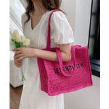 チェリーピンク | ストローバッグ トート かごバッグ韓国風 | SUNSHINE CLOSET