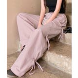 ピンク | カーゴパンツ サイドリボン ワイドパンツ | ANGELCLOSET