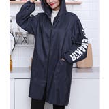 ネイビー | エプロンコート 裏起毛 ロング割烹着暖か | Miniministore