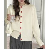 アイボリー | ハートボタンニットカーディガン秋冬韓国風 | Miniministore