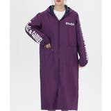 パープル | フード付きスモック エプロンコート割烹着 | Miniministore