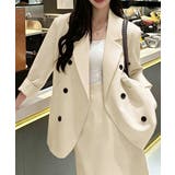 アイボリー | ダブルジャケットスカートセットアップ春秋 | Miniministore