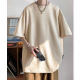 ベージュ | メンズtシャツ 半袖 スエード調Tシャツ | AsaAura