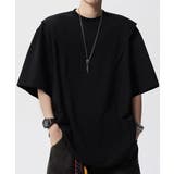 ブラック | 半袖 ワンポイントtシャツ メンズ 夏服 | AsaAura