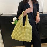 イエロー | ポップコーントートバッグ韓国肩掛けバッグ | SUNSHINE CLOSET