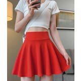 クリアレッド | インナーパンツ付きミニスカートレディース | ANGELCLOSET
