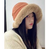 テラコッタ | バケットハット レディース ファー帽子冬 | ANGELCLOSET