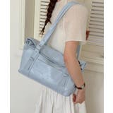 ライトブルー | レディース 大容量肩掛けバッグ ソフトレザー通勤通学ショルダーバッグ | SUNSHINE CLOSET