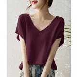 ダークパープル | ニットトップス レディース 韓国春秋夏服 | ANGELCLOSET