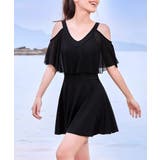 オフショルワンピース水着ショートパンツ付 | Miniministore | 詳細画像1 