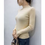 韓国リブニットトップス ハイネック 長袖 | Miniministore | 詳細画像13 